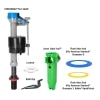 Fluidmaster PerforMAX Kohler and American Standard Toilet RepairKit with Seals and Green Toilet Tool