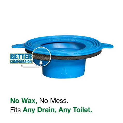 Fluidmaster Toilet Installation Kit with Better Than Wax, SetFast, Secure Cap, and Click Seal