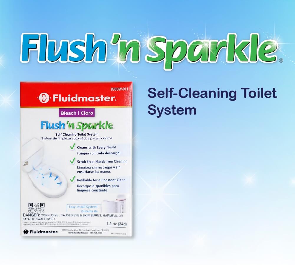 Toilet Bowl Cleaners, Automatic Toilet Cleaners, How to Clean a Toilet, Fluidmaster Flush 'n Sparkle